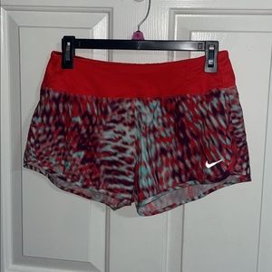 Nike shorts with zipper back